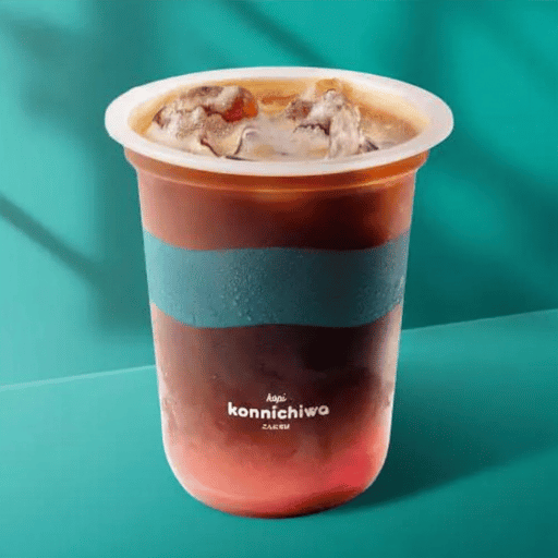 Peach Americano Kopi Konnichiwa
